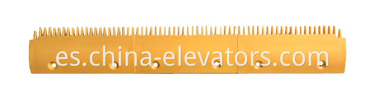 Placa Peine de Plástico Amarillo para Escaleras Mecánicas LG Sigma 22 Dientes Yellow Plastic Comb Plate for LG Sigma Escalators 22 Teeth